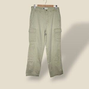 Vintage Gap Tan Khaki Cargo Pants Y2K High Rise Boho Minimalist‎ Size 31 x 32